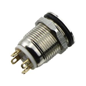 Кнопка d14мм антивандальная h21 4 контакта, без фиксации