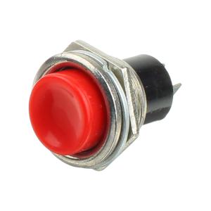 Кнопка d20мм красная на размыкание металл