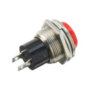 Кнопка d20мм красная на размыкание металл
