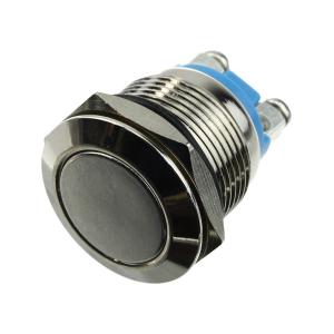 Кнопка d22мм, h23мм металлическая, антивандальная PBS-28B-2