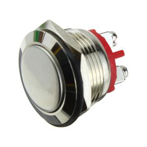 Кнопка d22мм, h23мм металлическая, антивандальная PBS-28B-2