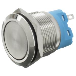 Кнопка d25мм h35 антивандальная 3 контакта без фиксации