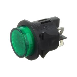 Кнопка d27мм Soken PS18-16 16А 250В зеленая с фиксацией