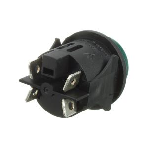 Кнопка d27мм Soken PS18-16 16А 250В зеленая с фиксацией