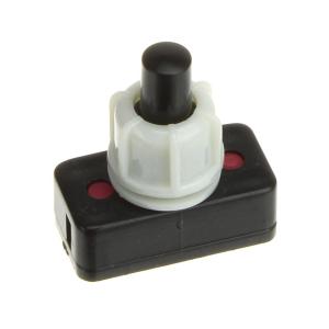 Кнопка PBS-17A черно-белая основание 12*25