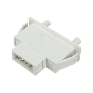 Кнопка прямоугольная 3 pin белая, JHZ-5