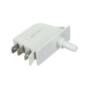 Кнопка прямоугольная 3 pin белая, JHZ-6