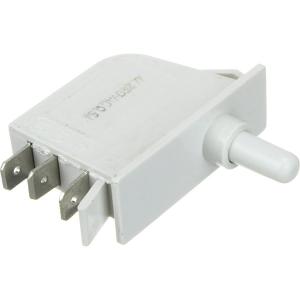 Кнопка прямоугольная 3 pin белая, JHZ-6