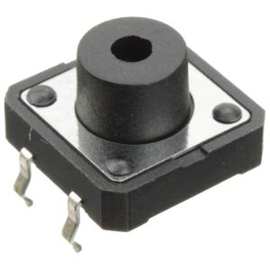 Кнопка тактовая 12*12*7 Ruichi KAN1211-0751B (упаковка 2шт) с отверстием