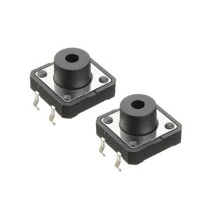 Кнопка тактовая 12*12*7 Ruichi KAN1211-0751B (упаковка 2шт) с отверстием