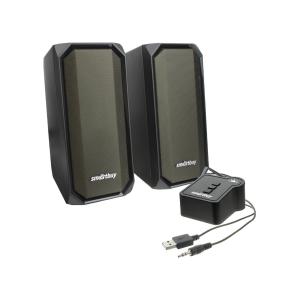 Колонки Акустическая система 2.0 SmartBuy Raprure, Bluetotoh, 6Вт, RGB-подсветка, USB