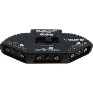 Коммутатор 3RCA(G) на 3 порта, с переключателем 