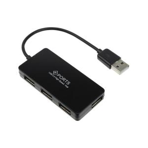 Концентратор USB-4USB(G) HUB черный H407