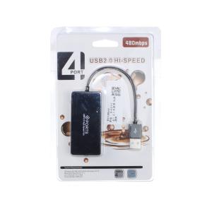 Концентратор USB-4USB(G) HUB черный PF-VI-H023