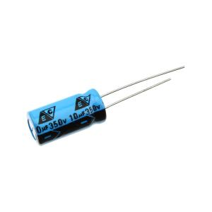 Конденсатор 10/350V d10 h20 105C (от -40 до 105*)