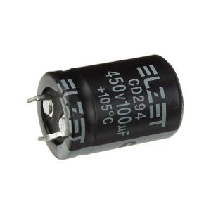 Конденсатор 100/450V d22 h31 105C жесткие выводы