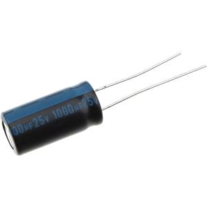 Конденсатор 1000/25V d10 h20 105C 