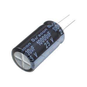 Конденсатор 10000мкФ 25В 22*40мм 105С (упаковка 2шт) Suscon SK025M103M40PKKKS00R 2589мА 2000час