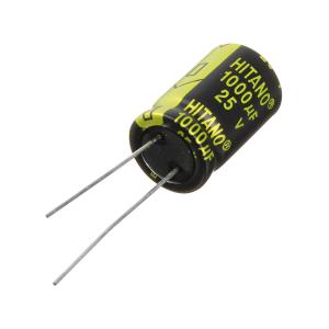 Конденсатор 1000мкФ 25В 13*21мм 105C Hitano EXR102M25B 1350мА 5000час