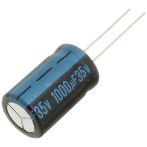 Конденсатор 1000мкФ 35В 12.5*20мм 105С (упаковка 4шт) Jamicon JTK108M035S1GMK20L 1000мА 2000час