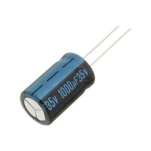 Конденсатор 1000мкФ 35В 12.5*20мм 105С (упаковка 4шт) Jamicon JTK108M035S1GMK20L 1000мА 2000час