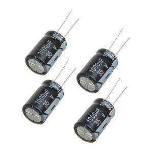Конденсатор 1000мкФ 35В 13*21мм 105С (упаковка 4шт) JWCO KM102M1VBKJ1321VBK 850мА 2000час