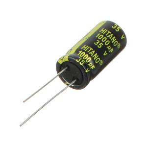 Конденсатор 1000мкФ 35В 13*26мм 105C Hitano EXR102M35B 1900мА 5000час