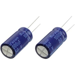 Конденсатор 1000мкФ 50В, 13*25мм 85С, (упаковка 2шт) Suscon SL050M102I25TKKKS00R 1634мА 2000час 