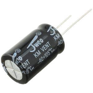 Конденсатор 1000мкФ 63В 16*25мм 105С Jwco KM102M1JBKJ1625VBK 1000мА 2000час