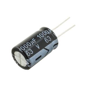 Конденсатор 1000мкФ 63В 16*25мм 105С Jwco KM102M1JBKJ1625VBK 1000мА 2000час