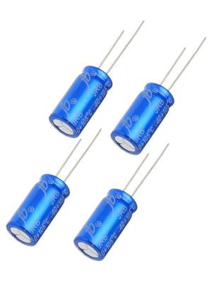 Конденсатор 100мкФ 100В 10*20мм 105C (упаковка 4шт) JB JRB2A101M05001000200000B 220мА 2000час