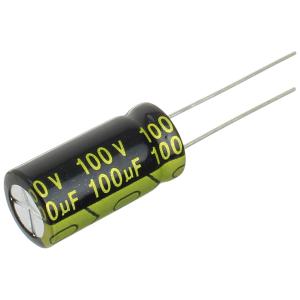 Конденсатор 100мкФ 100В 10*20мм 105С (упаковка 2шт) Suntan TS14012A101MSB0B0R 220мА 2000час