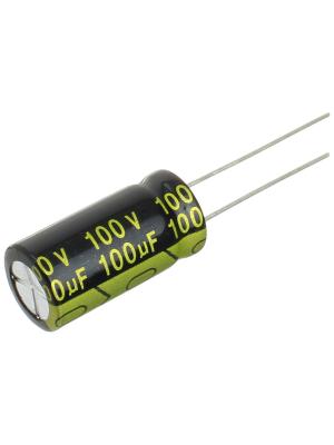 Конденсатор 100мкФ 100В 10*20мм 105С (упаковка 4шт) Suntan TS14012A101MSB0B0R 220мА 2000час[copy 52060]