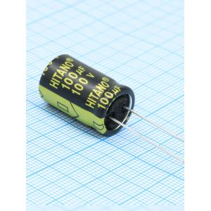 Конденсатор 100мкФ 100В 13*21мм 105C Hitano EXR101M2AB 714мА 5000час