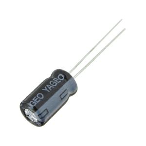 Конденсатор 100мкФ 16В 6*11мм 105С (упаковка 5шт) Yageo SH016M0100BZF-0611 135мА 2000час