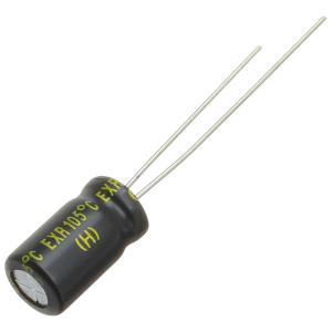 Конденсатор 100мкФ 25В 6.3*11мм 105C (упаковка 5шт) Hitano EXR101M25B 370мА 2000час
