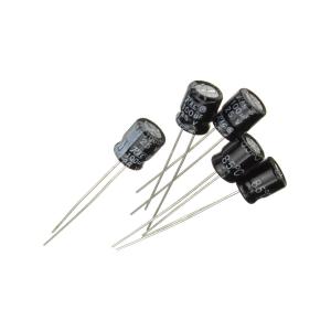 Конденсатор 100мкФ 25В 6*7мм (упаковка 5шт) TREC SS-25-100 110мА 2000час