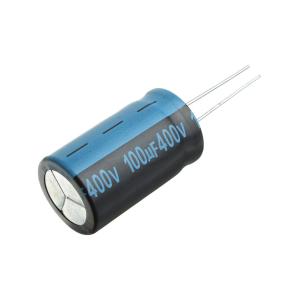 Конденсатор 100мкФ 400В 18*30мм 105С Jamicon JTK107M400S1GMN30L 500мА 2000час