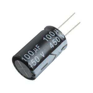 Конденсатор 100мкФ 450В 18*30мм 105C JWCO KM101M2WBKJ1830VBK 455мА 2000час