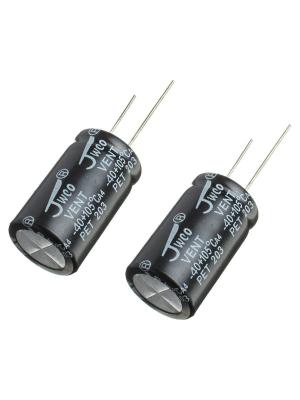 Конденсатор 100мкФ 450В 18*30мм 105C (упаковка 2шт) JWCO KM101M2WBKJ1830VBK 455мА 2000час