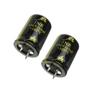 Конденсатор 100мкФ 450В 22*30мм 105C (упаковка 2шт) JB JNE2W101M10002200300 Snap-in