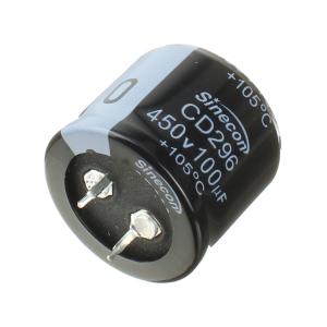 Конденсатор 100мкФ 450В 30*25мм 105C (упаковка 2шт) Sinecon LHE101M2W3025CZVG2S00 Snap-in 600мА 3000час