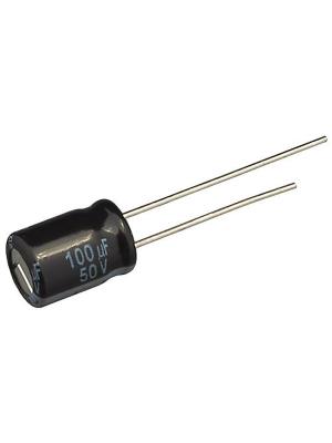 Конденсатор 100мкФ 50В 8*11.5мм 105C (упаковка 2шт) Panasonic EEUFR1H101 870мА 6000час