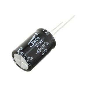 Конденсатор 10мкФ 400В 10*17мм 105С (упаковка 4шт) Jwco KM100M2GBKJ1017EBK 75мА 2000час
