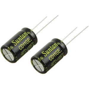 Конденсатор 10мкФ 450В 13*20мм 105С (упаковка 2шт) Suntan TS13D22W100MSB0B0R 330мА 8000час