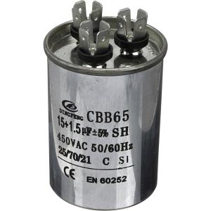 Конденсатор 15/450V 50/60Hz (5%) пускач клеммы, металл, для кондиционеров