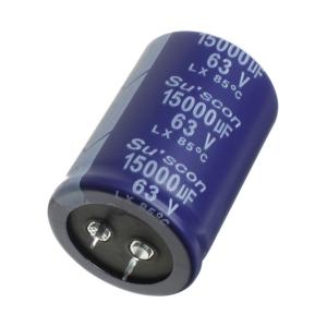 Конденсатор 15000мкФ 63В 35*50мм 105C Su’scon LX063M153P500KKKYL0R Snap-in 6700мА 2000час