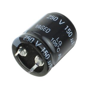 Конденсатор 150мкФ 250В 2225S2 105C Yageo LG250M0150BPF-2225 Snap-in 650мА 2000час
