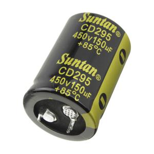 Конденсатор 150мкФ 450В 25*35мм 85C Suntan TS13DQ2G221MSB0D0R Snap-in 1100мА 5000час