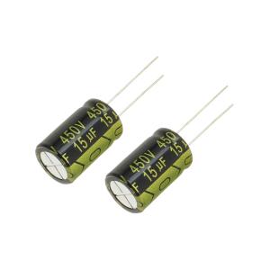 Конденсатор 15мкФ 450В 13*20мм 105С (упаковка 2шт) Suntan TS13D22W150MSB0B0R 430мА 8000час